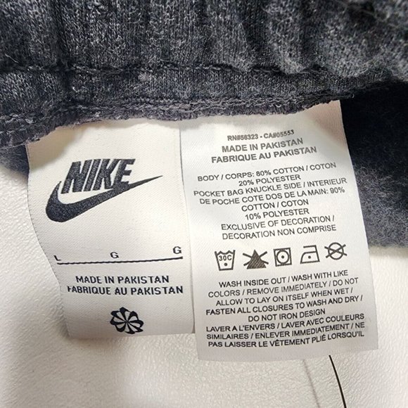 Nike NSW Sportswear Move To Zero Fleece Shorts Men's Size Large NWT DM5635-010 - Picture 9 of 10